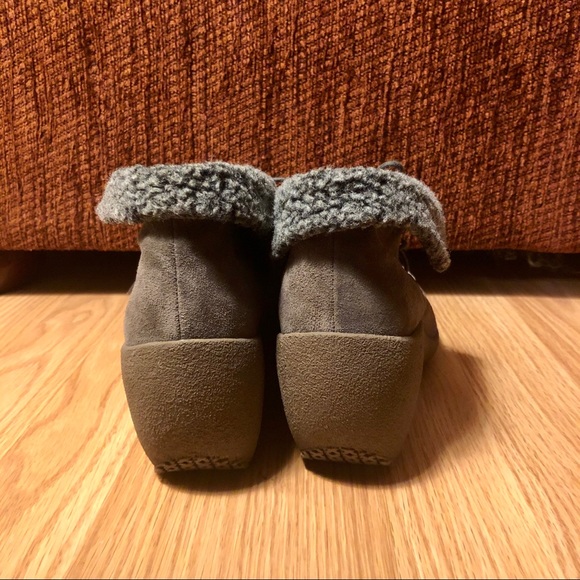 Camper Alicante Grey Suede Wedge Felt Bootie US 10 - Picture 6 of 9